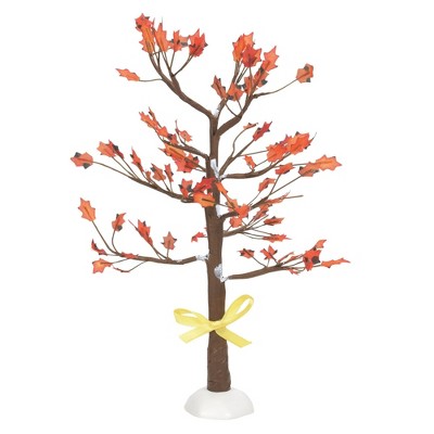Department 56 Accessory 10.0" Yellow Ribbon Oak Tree Autumn Halloween  -  Decorative Figurines