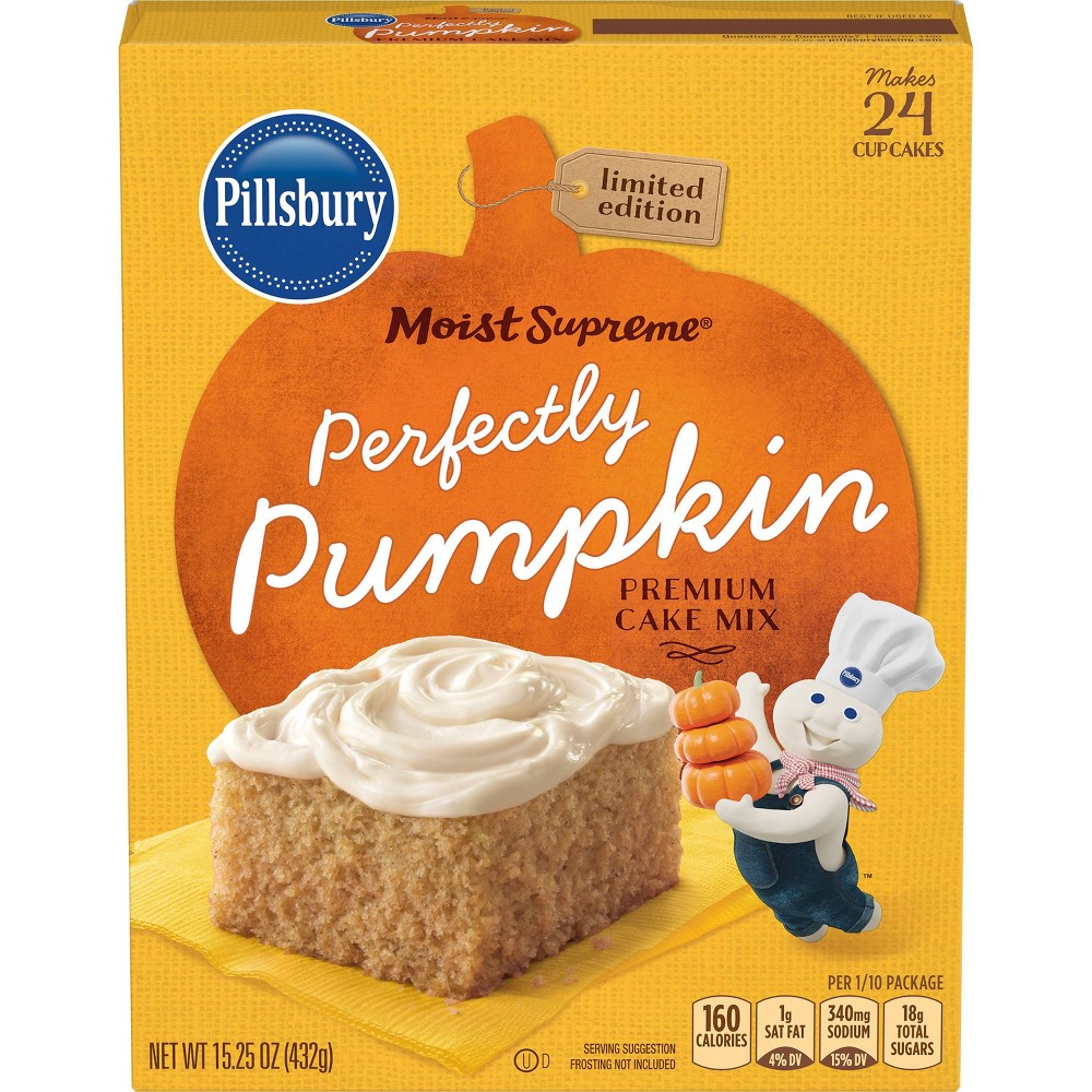 UPC 051500920466 product image for Pillsbury Moist Supreme Perfectly Pumpkin Premium Cake Mix, 15.25oz | upcitemdb.com