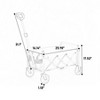 Lightweight Portable Heavy Duty Folding Beach Wagons With Wheels, Outdoor Garden Carts For Camping With Large Capacity-Cuddlewood - 4 of 4