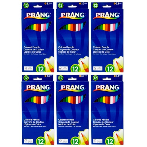 Prang® Thick Core Colored Pencils, Assorted Colors, 3.3 Mm Core, 12 Per  Pack, 6 Packs : Target