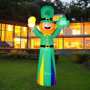 Nifti Nest St. Patrick's Inflatable Decoration - LED Rainbow Leprechaun - 1 of 4