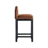 Meridian Furniture,Conrad Cognac Velvet Counter Stool - 4 of 4