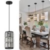 POWLIG 1 - Light Modern Luxury Round Black Crystal Pendant Light - 3 of 4