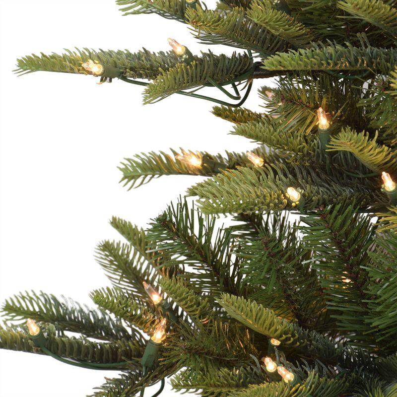 4.5ft Puleo Pre-Lit Slim Aspen Fir Artificial Christmas Tree Clear Lights, 4 of 6