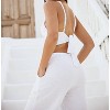 Women's Crochet Tie Back Top - Blanco BY NATURE - 2 of 3