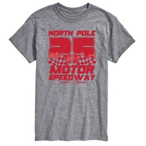 Men's - Instant Message - North Pole Motor Speedway Short Sleeve Graphic T-Shirt - 1 of 4