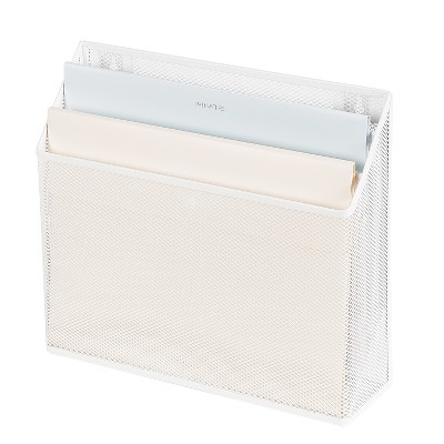 Mesh Hanging File Sorter with Keyholes White - Made By Design™