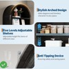 7-Tier 71" Tall Arched Shoe Cabinet Wooden Shoe Rack w/Adjustable Shelves Freestanding Modern Organizer Storage Shelf - 4 of 4