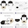 Big Dot of Happiness Tassel Worth The Hassle - Gold - Fill-In Cards - Graduation Party Fold and Send Invitations - Set of 8 - 3 of 4