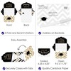 Big Dot of Happiness Tassel Worth The Hassle - Gold - Fill-In Cards - Graduation Party Fold and Send Invitations - Set of 8 - image 3 of 4