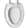 Mayfair by Bemis Toilet Seat,  Elongated White Plastic - 3 of 4