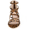 BLISSFUL STEP Women's Back Zip Strappy Chunky Heel Open Toe Sandals - 2 of 4