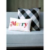 Shiraleah Black and White Plaid Square Anderson Pillow - 2 of 4