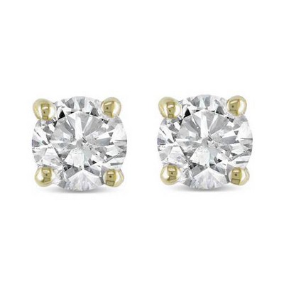 Pompeii3 .25CT Diamond Studs 14K Yellow Gold