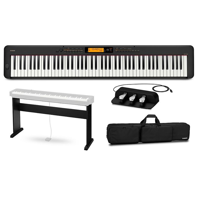 Casio CDP-S360 Digital Piano With CS-46 Stand, SP-34 Pedal and Bag Black, 1 of 7