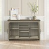 VYNXARI 47"W Gray Oak Console Table, Buffet Table, Sideboard with Shelves and Cabinet Doors,Storage Cabinets with doors and shelves - 2 of 4