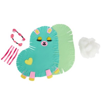 The Lakeside Collection Dachshund or Llama Knit & Stitch DIY Assemble Cushion - Llama