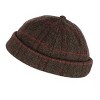 Epoch Hats Company Men's Plaid Retro Rolled Cuff Fisherman Wool Cap - 2 of 4