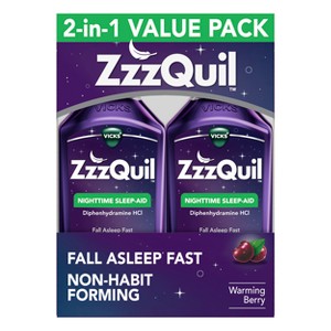 ZzzQuil Nighttime Sleep-Aid Liquid - Berry - 1 of 4