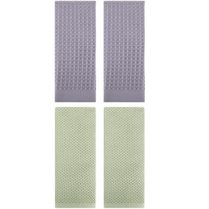 REGALWOVEN 4 Pcs Cotton Soft Absorbent Comfortable Waffle Design Hand Towel - 1 of 4