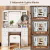 Vanity Table Modern with Charging Station and LED Mirror for Bedroom 41.4in Wide-3irtyhousy - 3 of 4