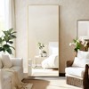 CENGHU Freestanding Mirror Arched Floor Mirror Large Standing Mirror Aluminum Alloy Frame Oversized Mirror Full Length for Living Room Bedroom - 2 of 4
