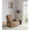 Electric Massage Recliner, Heat, 360° Swivel, Zero Gravity, 400lb, PU - 2 of 4