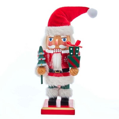 Kurt Adler 9-Inch Santa Holding Gifts Nutcracker