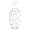 Little Treasure Baby Girl Sleeveless Bodysuit and Headband Set, Ice Cream Cone - 4 of 4