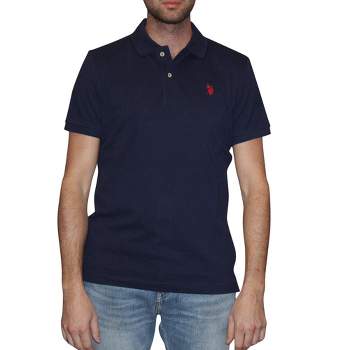 U.s. Polo Assn. Men's Short Sleeve Interlock Polo Shirt Classic Navy ...