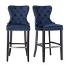WestinTrends 29" Tufted Velvet Counter Stool - 4 of 4