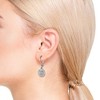 Elegant Halo Leverback Dangle Earrings with a Sparkling Design for a Timeless and Refined Look - 2 of 3