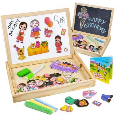 Play Brainy Educational Magnetic Toys with Magnet Board (47 Pc)