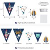 Big Dot of Happiness Blast Off to Outer Space - DIY Rocket Ship Baby Shower or Birthday Party Pennant Garland Decoration - Triangle Banner - 30 Pieces - 3 of 4