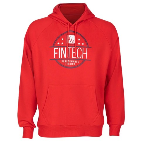 Fintech Fpf Rising Point Breeze Fleece Hoodie - Xl - High Risk Red