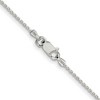 Black Bow Jewelry 1.25mm Sterling Silver Diamond Cut Solid Round Spiga Chain Necklace - 3 of 4