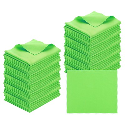 Unique Bargains Eyeglass Microfiber Soft Lightweight Cleaning Cloth 50 Pcs