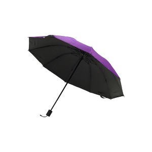 Unique Bargains Umbrella 10-rib Solid Color Sun Protection Impact Cloth Vinyl 42.52"x29.13" 1 Pcs - 1 of 4