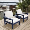 Hyleory Luxurious Outdoor Patio Seating Set with Cushions - Durable HDPE Design for Ultimate Comfort - 3 of 4