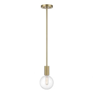 Savoy House Wright 1 - Light Pendant in  Warm Brass - 1 of 4