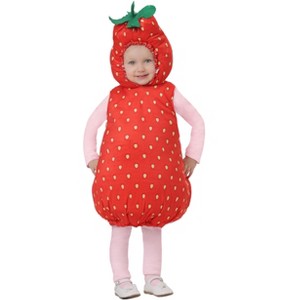 HalloweenCostumes.com Strawberry Bubble Costume for an Toddler - 1 of 2
