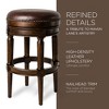 Maven Lane Pullman Backess Kitchen Stool with Vegan Leather Upholstery - 3 of 4