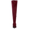 Allegra K Women's Stiletto Heels Back Bow Over the Knee Thigh High Boots - 4 of 4
