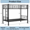 LOVMOR Full XL Over Queen  Heavy Duty Bunk Bed for Adults with Ladder and Full Length Guardrail for Adults,Teens,Kids - 2 of 4