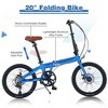 Gulches 20" Folding City Bike, Lightweight Aluminum Frame, 7-Speed Folding Bike - 4 of 4