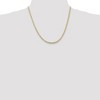 Black Bow Jewelry 3mm, 10k Yellow Gold, Concave Figaro Chain Necklace - 2 of 4
