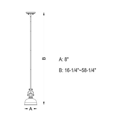 Mini Farmhouse Incandescent Glass Pendant in Oil Rubbed Bronze