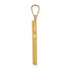 Black Bow Jewelry 14k Yellow Gold 2D Hollow Latin Cross Pendant - 2 of 4