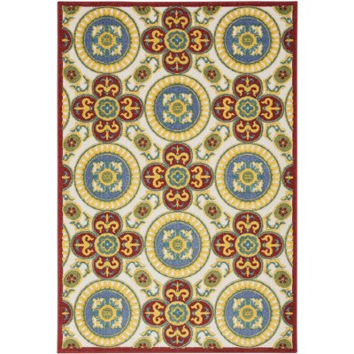 Nourison Aloha Contemporary Medallion Outdoor Rug