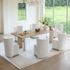 Spruce&Spring Modern Dining Chairs with Casters&Wood Base - 4 of 4